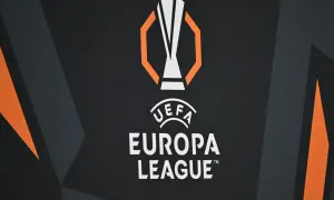 Logo UEFA Europa League na ciemnym tle z pomarańczowymi akcentami. Czekamy na emocjonujące celtic: rozgrywki!
