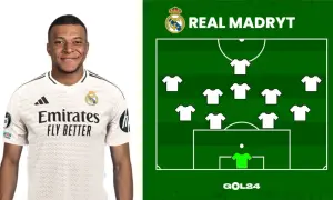 Mbappé w białej koszulce Real Madryt obok schematu taktycznego. To przyszli zawodnicy Królewskich?