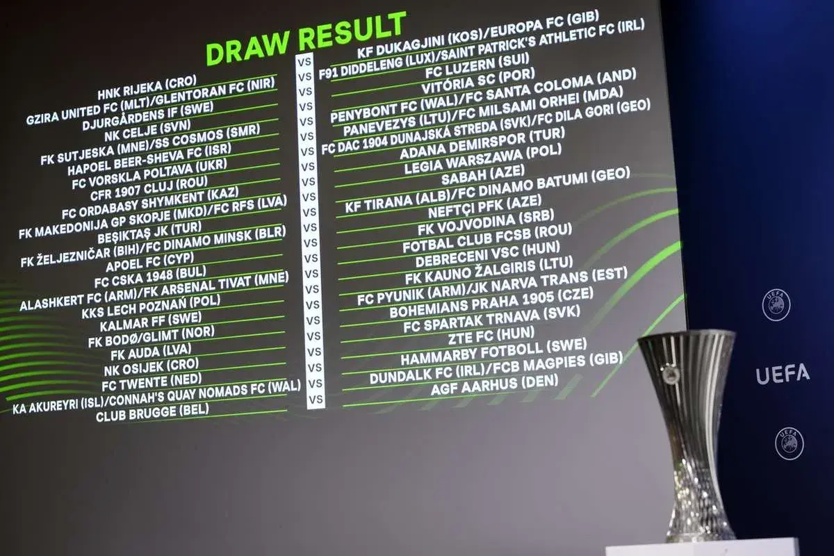 Wyniki losowania Ligi Konferencji Europy: FC Ordabasy Shymkent (KAZ) zmierzy się z KF Tirana (ALB)/FC Dinamo Batumi (GEO).